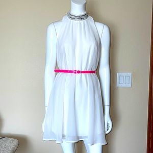 NWOT, Esmerald Sundae, white dress size S